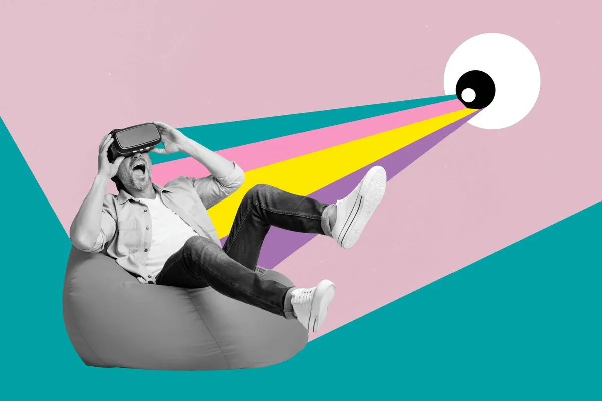 An animator working on motion graphics